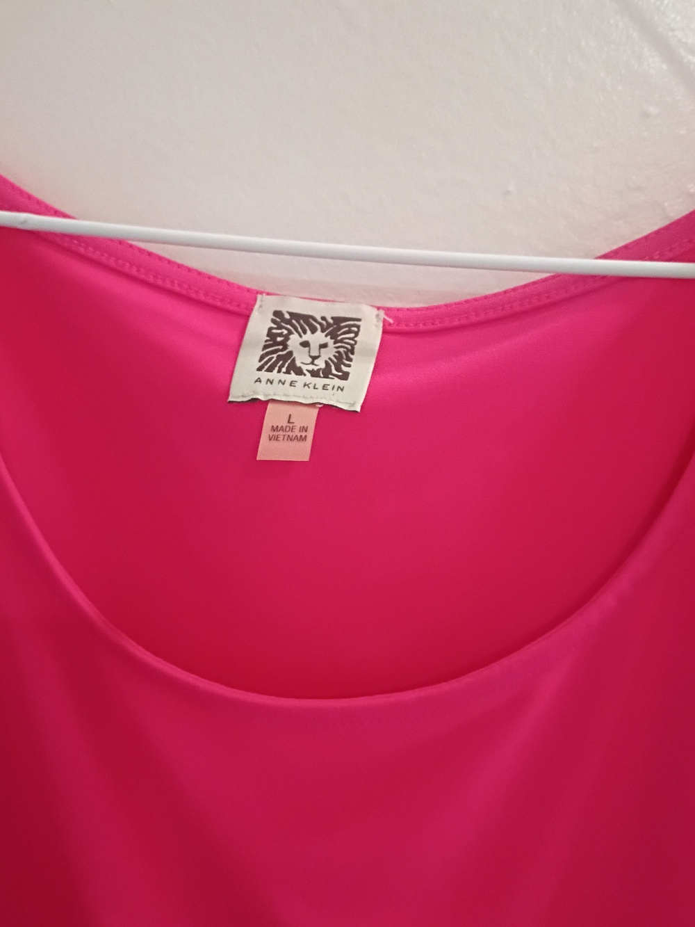 Anne Klein Hot Pink Cold-Shoulder Blouse